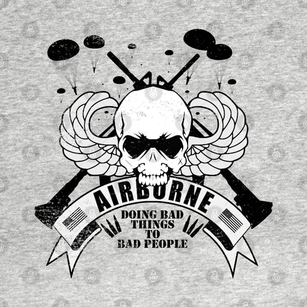 Airborne - Doing Bad Things To Bad People (distressed) by TCP